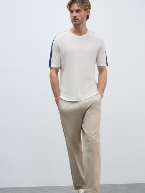 Мужской джемпер LIU∙JO MAGLIA CHIUSA M/C, Артикул QA5035MA72P, молочно-белый | 4647128. Ракурс 2 Мужской джемпер LIU∙JO MAGLIA CHIUSA M/C, Артикул QA5035MA72P, молочно-белый | 4647128. Ракурс 2