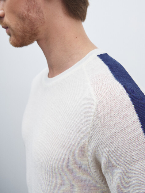 Мужской джемпер LIU∙JO MAGLIA CHIUSA M/C, Артикул QA5035MA72P, молочно-белый | 4647128. Ракурс 3 Мужской джемпер LIU∙JO MAGLIA CHIUSA M/C, Артикул QA5035MA72P, молочно-белый | 4647128. Ракурс 3