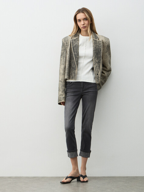 Женские джинсы скинни LIU∙JO B.UP MONROE REG.W. Den., Артикул UF5006, серый | 4648210. Ракурс 2