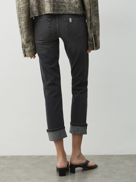 Женские джинсы скинни LIU∙JO B.UP MONROE REG.W. Den., Артикул UF5006, серый | 4648210. Ракурс 4