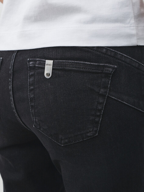 Женские джинсы скинни LIU∙JO B.UP MONROE REG.W. Den., Артикул UF5006, черный | 4648240. Ракурс 3 Женские джинсы скинни LIU∙JO B.UP MONROE REG.W. Den., Артикул UF5006, черный | 4648240. Ракурс 3