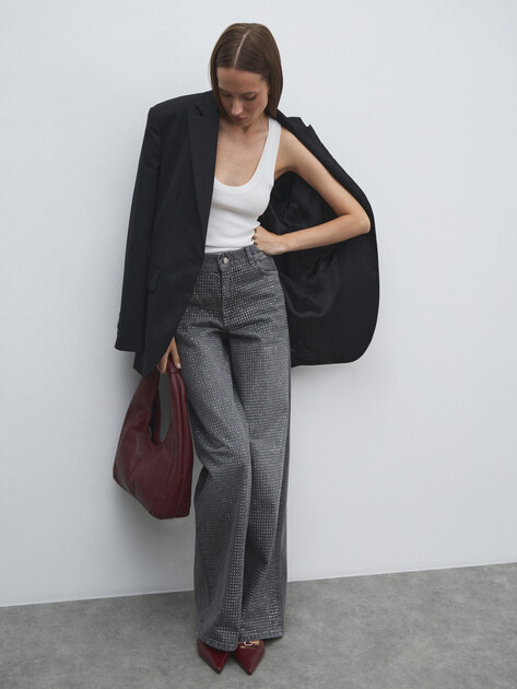 Женские широкие джинсы LIU∙JO PANT.BAGGY WILDE, Артикул UF5095, серый | 4648651. Ракурс 5 Женские широкие джинсы LIU∙JO PANT.BAGGY WILDE, Артикул UF5095, серый | 4648651. Ракурс 5