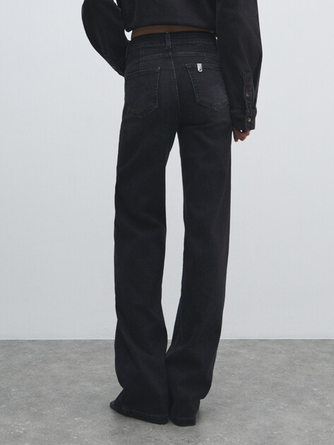 Женские джинсы клеш LIU∙JO B.UP GOOD FLARE, Артикул UF5100, темно-серый | 4648678. Ракурс 4