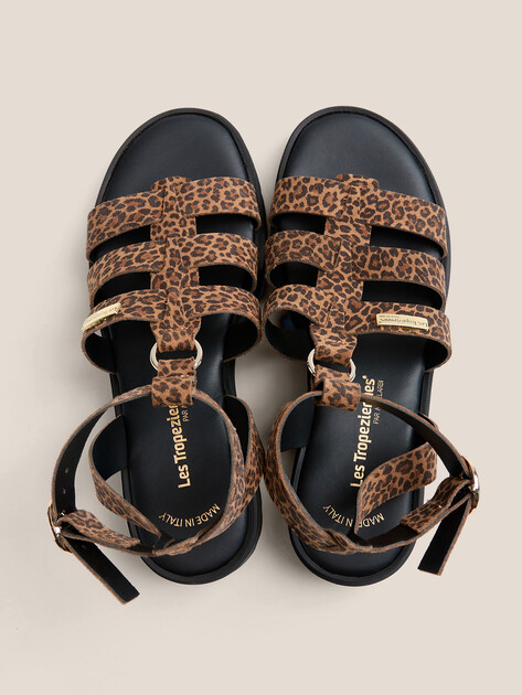 Женские сандалии LES TROPEZIENNES, Артикул TOBOLEO, леопардовый принт | 4650635. Ракурс 4