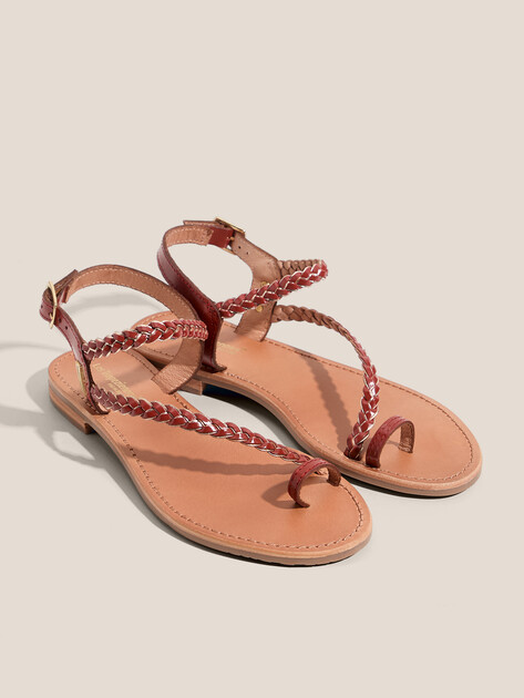 Женские сандалии LES TROPEZIENNES, Артикул HAPYDEA, бордовый | 4650855. Ракурс 2