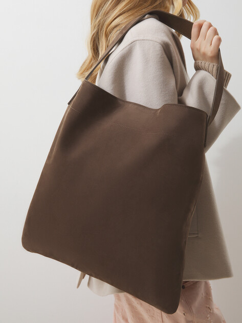 Женский шоппер CALZETTI, Артикул CAROL, серовато-коричневый | 4650865. Ракурс 2