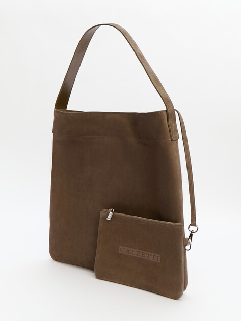 Женский шоппер CALZETTI, Артикул CAROL, серовато-коричневый | 4650865. Ракурс 4