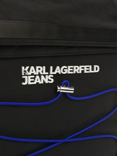 Мужской рюкзак KARL LAGERFELD JEANS KLJ UTILITY STRING BACKPACK, Артикул A2M30114, черный | 4651054. Ракурс 3