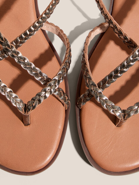 Женские сандалии LES TROPEZIENNES, Артикул HALFONZO, золотой | 4651267. Ракурс 3