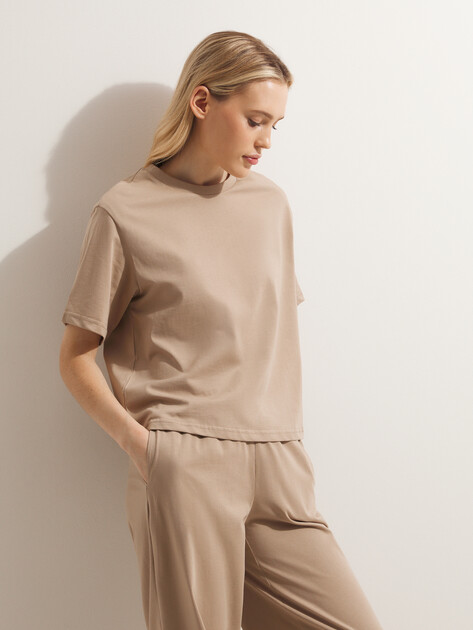 Женский костюм с брюками MAISON DAVID FLORENCE_0531, Артикул FLORENCE_0531, пыльно-бежевый | 4653427. Ракурс 5