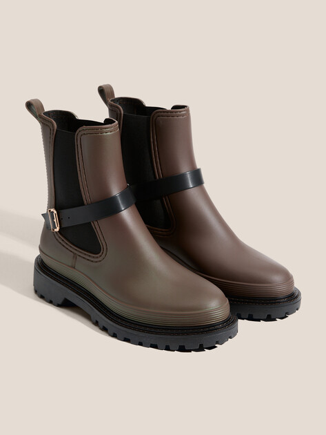 Женские резиновые ботинки TENDANCE, Артикул HV-G3-3F2406029, серо-коричневый | 4655091. Ракурс 2 Женские резиновые ботинки TENDANCE, Артикул HV-G3-3F2406029, серо-коричневый | 4655091. Ракурс 2