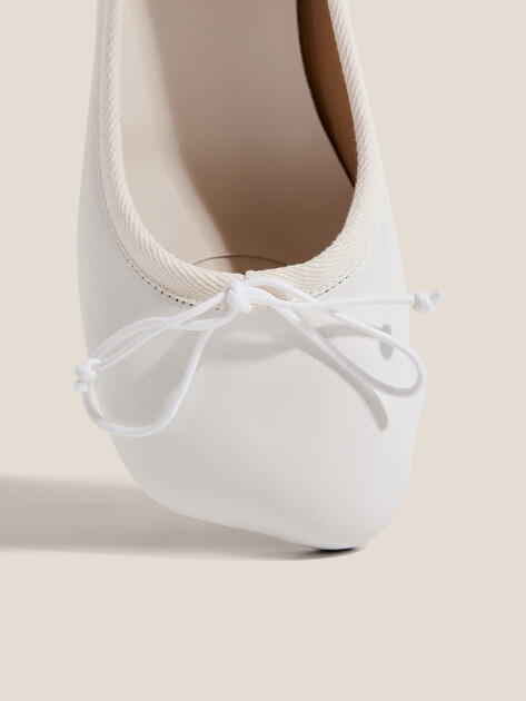 Женские туфли MM6 MAISON MARGIELA, Артикул S59WZ0096, белый | 4655791. Ракурс 3 Женские туфли MM6 MAISON MARGIELA, Артикул S59WZ0096, белый | 4655791. Ракурс 3