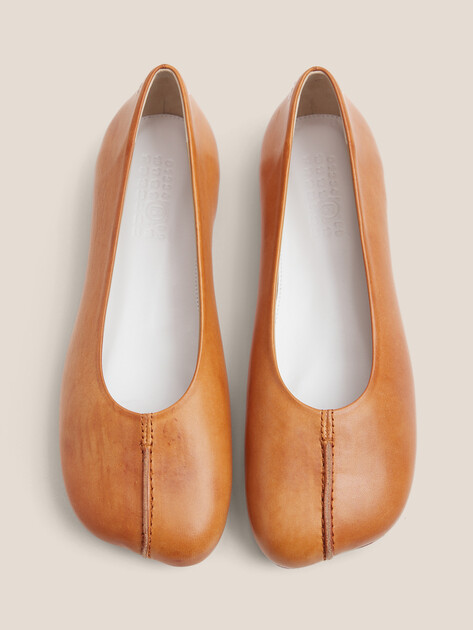 Балетки MM6 MAISON MARGIELA, Артикул S59WZ0097, коричнево-оранжевый | 4658595. Ракурс 4 Балетки MM6 MAISON MARGIELA, Артикул S59WZ0097, коричнево-оранжевый | 4658595. Ракурс 4