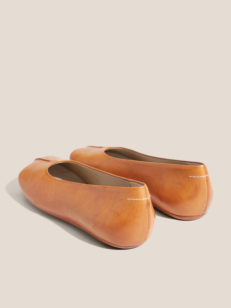 Балетки MM6 MAISON MARGIELA, Артикул S59WZ0097, коричнево-оранжевый | 4658595. Ракурс 5 Балетки MM6 MAISON MARGIELA, Артикул S59WZ0097, коричнево-оранжевый | 4658595. Ракурс 5