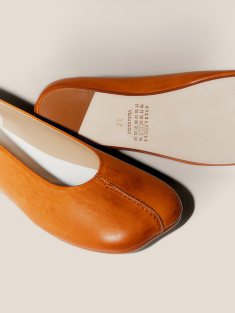 Балетки MM6 MAISON MARGIELA, Артикул S59WZ0097, коричнево-оранжевый | 4658595. Ракурс 6 Балетки MM6 MAISON MARGIELA, Артикул S59WZ0097, коричнево-оранжевый | 4658595. Ракурс 6