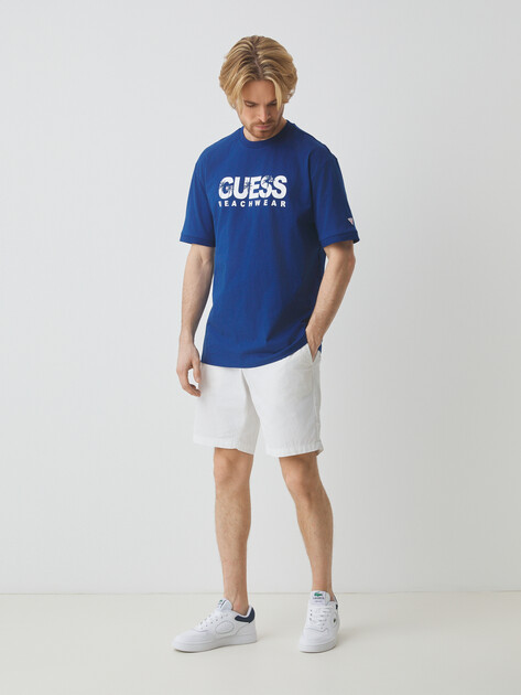 Мужская футболка GUESS SS CN GUESS LOGO TEE, Артикул F5GI11I3Z14, синий | 4660273. Ракурс 2 Мужская футболка GUESS SS CN GUESS LOGO TEE, Артикул F5GI11I3Z14, синий | 4660273. Ракурс 2
