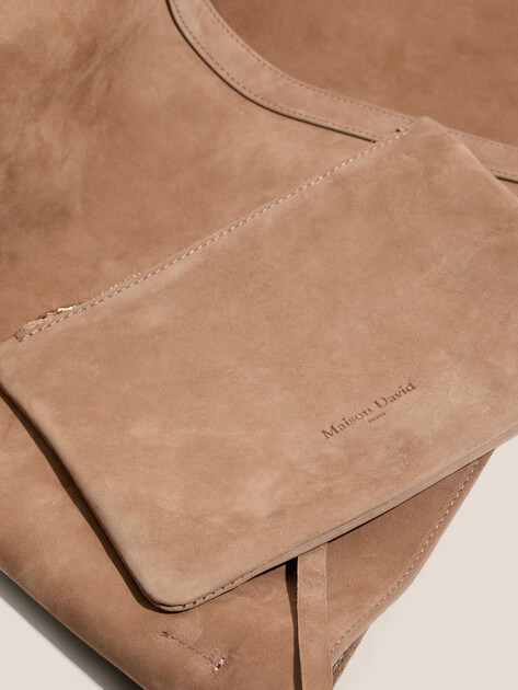 Женский шоппер MAISON DAVID, Артикул EMMA, бежевый | 4661362. Ракурс 2