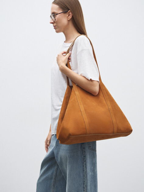 Женский шоппер MAISON DAVID, Артикул EMMA, коричнево-оранжевый | 4661376. Ракурс 5 Женский шоппер MAISON DAVID, Артикул EMMA, коричнево-оранжевый | 4661376. Ракурс 5