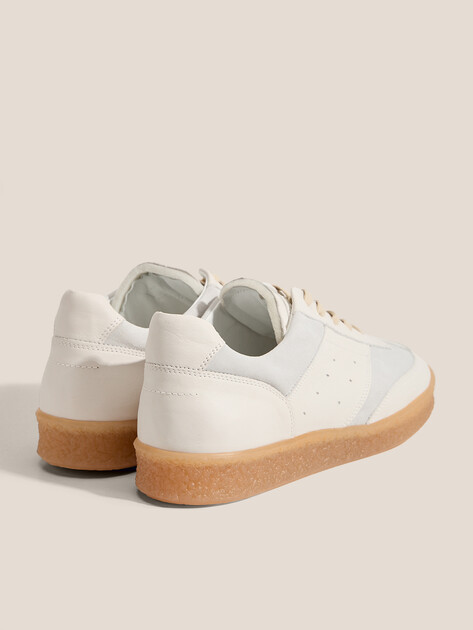 Мужские кеды MM6 MAISON MARGIELA SNEAKERS, Артикул SH1WS0012, молочно-белый | 4661662. Ракурс 5