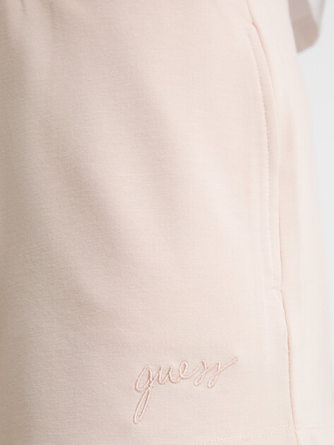 Женские шорты GUESS LUCIA SHORTS, Артикул O5GD06KCQP2, бежево-розовый | 4661870. Ракурс 3