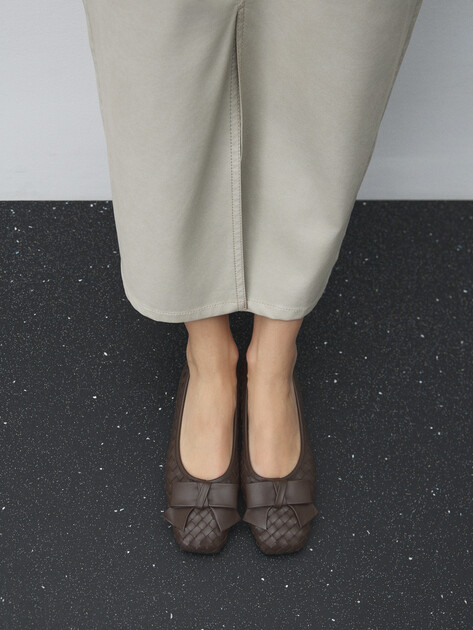 Балетки TENDANCE, Артикул HB01235, темно-коричневый | 4663814. Ракурс 6