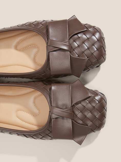 Балетки TENDANCE, Артикул HB01235, темно-коричневый | 4663814. Ракурс 3