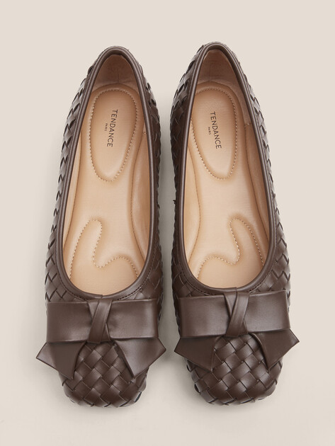 Балетки TENDANCE, Артикул HB01235, темно-коричневый | 4663814. Ракурс 4