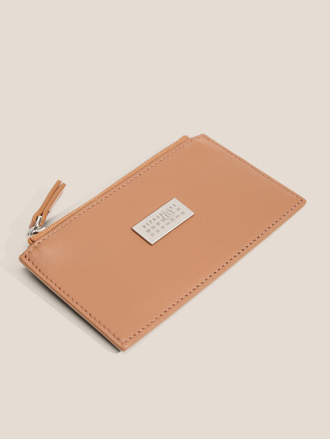 Картхолдер MM6 MAISON MARGIELA NUMERIC BIFOLD WALLET, Артикул SA5UI0016, бежево-коричневый | 4664297. Ракурс 3