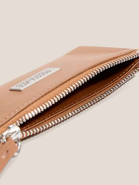 Картхолдер MM6 MAISON MARGIELA NUMERIC BIFOLD WALLET, Артикул SA5UI0016, бежево-коричневый | 4664297. Ракурс 4