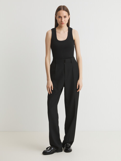 Женская майка MAISON DAVID, Артикул KATERINA-2, черный | 4664522. Ракурс 2