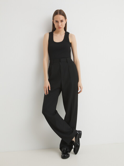 Женская майка MAISON DAVID, Артикул KATERINA-2, черный | 4664522. Ракурс 5