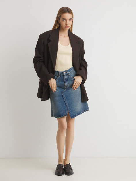 Женская майка MAISON DAVID, Артикул KATERINA-2, светло-бежевый | 4664530. Ракурс 2