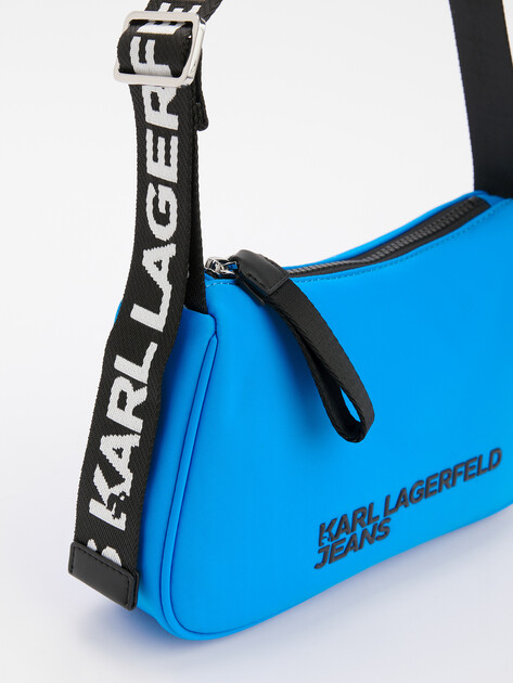 Женская сумка на плечо KARL LAGERFELD JEANS klj essential nylon shb, Артикул A1W30235, ярко-синий | 4665467. Ракурс 3 Женская сумка на плечо KARL LAGERFELD JEANS klj essential nylon shb, Артикул A1W30235, ярко-синий | 4665467. Ракурс 3