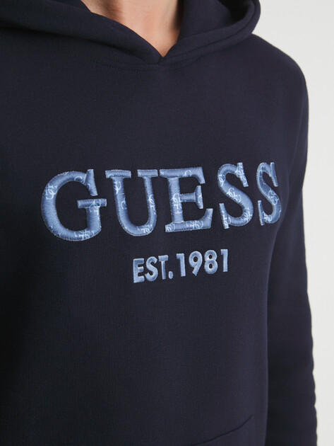 Мужское худи GUESS BEAU HOODIE SWEATSHIRT, Артикул M5GQ36KCN01, темно-синий | 4667429. Ракурс 3 Мужское худи GUESS BEAU HOODIE SWEATSHIRT, Артикул M5GQ36KCN01, темно-синий | 4667429. Ракурс 3