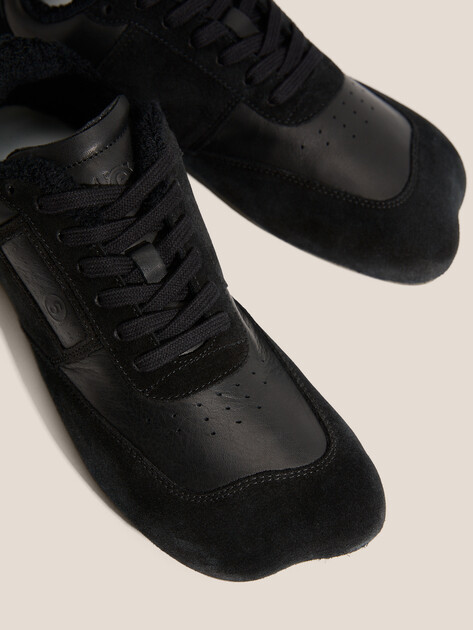 Мужские кеды MM6 MAISON MARGIELA SNEAKERS, Артикул SH3WS0012, черный | 4670028. Ракурс 3