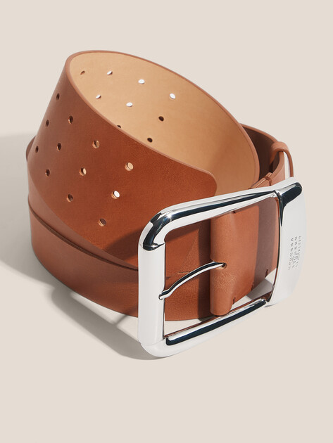 Женский ремень MM6 MAISON MARGIELA BELT H7,5, Артикул SA6TP0023, оранжево-коричневый | 4670802. Ракурс 2 Женский ремень MM6 MAISON MARGIELA BELT H7,5, Артикул SA6TP0023, оранжево-коричневый | 4670802. Ракурс 2