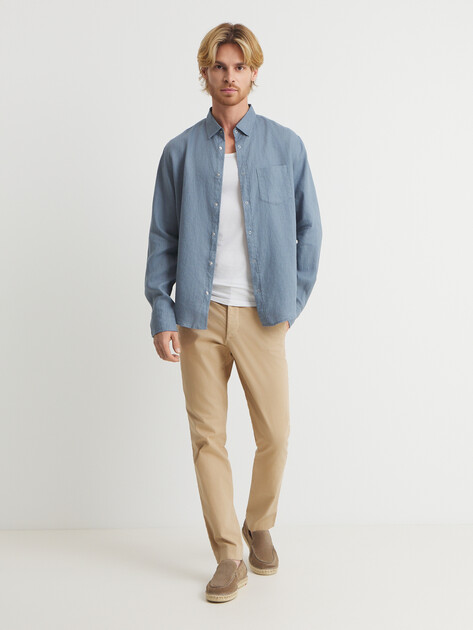 Мужская рубашка MAISON DAVID, Артикул ML2120-1, серо-синий | 4670875. Ракурс 2 Мужская рубашка MAISON DAVID, Артикул ML2120-1, серо-синий | 4670875. Ракурс 2