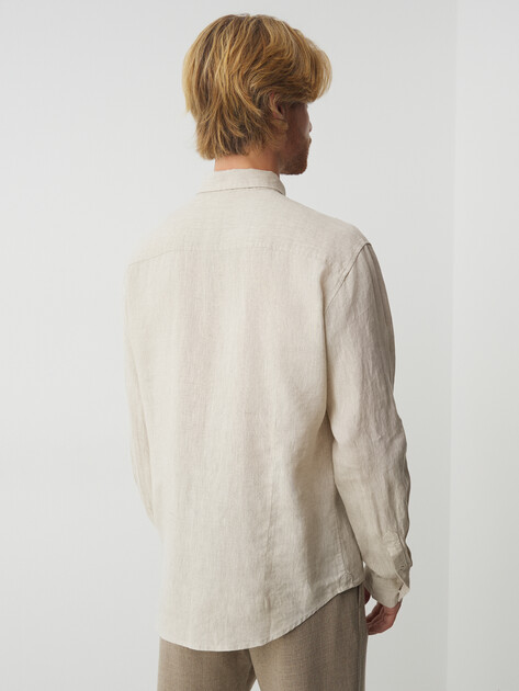 Мужская рубашка MAISON DAVID, Артикул ML2120-1, песочно-бежевый | 4670995. Ракурс 4 Мужская рубашка MAISON DAVID, Артикул ML2120-1, песочно-бежевый | 4670995. Ракурс 4