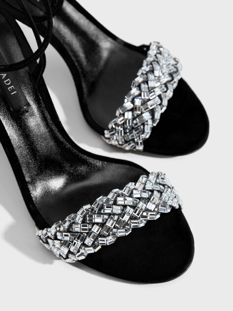 Женские босоножки CASADEI JULIA-STARLINK, Артикул 1L401A080, черный | 4671415. Ракурс 3