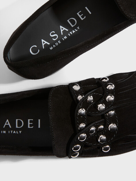 Женские лоферы CASADEI MOCASSINO, Артикул 1D302A010, черный | 4671646. Ракурс 3