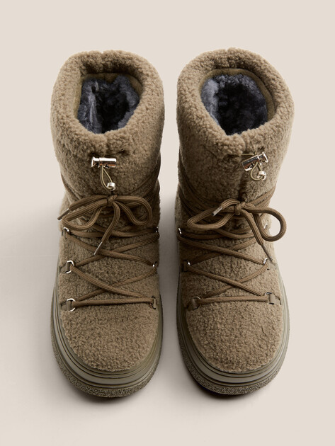 Женские угги TENDANCE, Артикул AX89606-1, хаки | 4673844. Ракурс 4