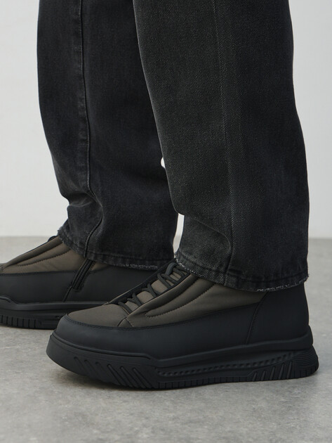 Мужские Дутики Tendance AX62562-5 темный хаки