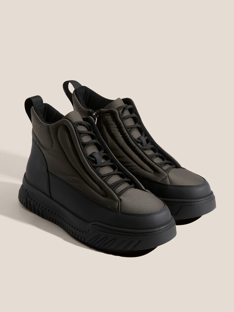 Мужские Дутики Tendance AX62562-5 темный хаки