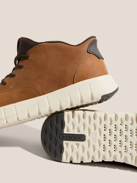 Мужские ботинки GEOX U FLEXTRIDE PLUS, Артикул U56MAB, светло-коричневый | 4675374. Ракурс 3 Мужские ботинки GEOX U FLEXTRIDE PLUS, Артикул U56MAB, светло-коричневый | 4675374. Ракурс 3