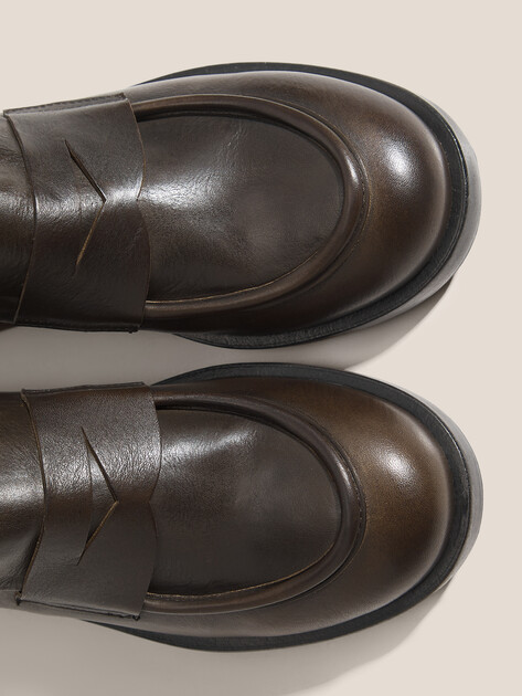 Женские лоферы ERNESTO DOLANI TENCO DONNA, Артикул 9DTEN18, темный хаки | 4677355. Ракурс 3