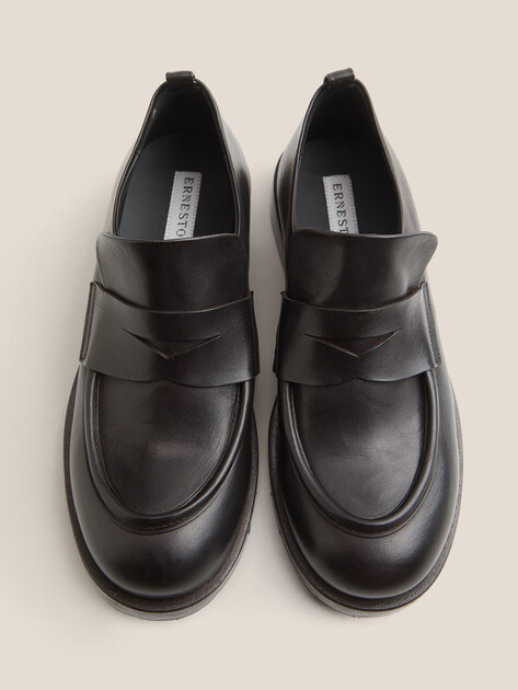 Женские лоферы ERNESTO DOLANI TENCO DONNA, Артикул 9DTEN18, серо-коричневый | 4677389. Ракурс 4