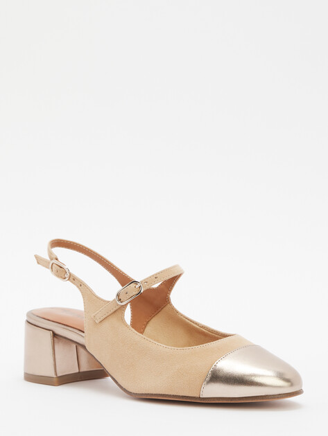 Женские туфли с открытой пяткой (слинг-бэк) TAMARIS KEALA, Артикул 1-29630-44 (K), бежевый | 4680378. Ракурс 3 Женские туфли с открытой пяткой (слинг-бэк) TAMARIS KEALA, Артикул 1-29630-44 (K), бежевый | 4680378. Ракурс 3