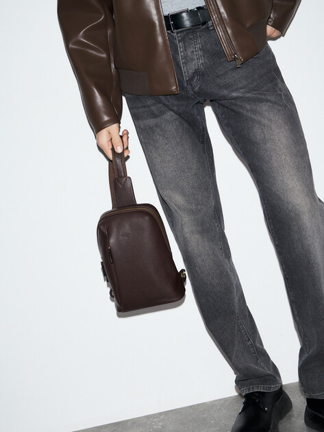 Мужская сумка  TENDANCE, Артикул OU16348, темно-коричневый | 4681069. Ракурс 5