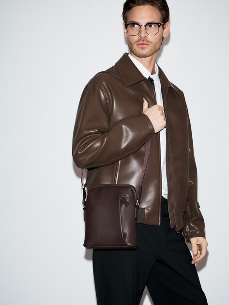 Мужская сумка  TENDANCE, Артикул OU16362, темно-коричневый | 4681109. Ракурс 5