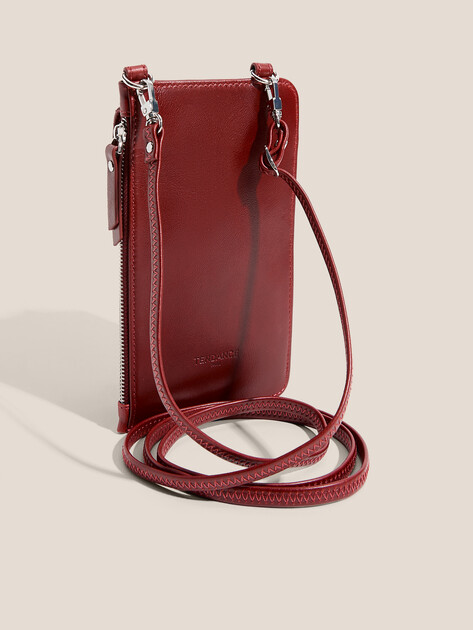 Женская сумка для смартфона TENDANCE, Артикул OU16347, бордовый | 4681153. Ракурс 2